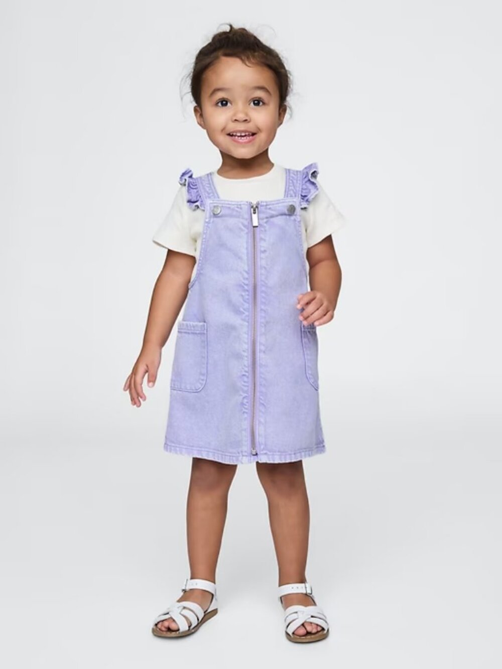 (VGUC) GAP / babyGAP UltraSoft Denim Skirtall - Warm Violet - Size: 3T / 3 years